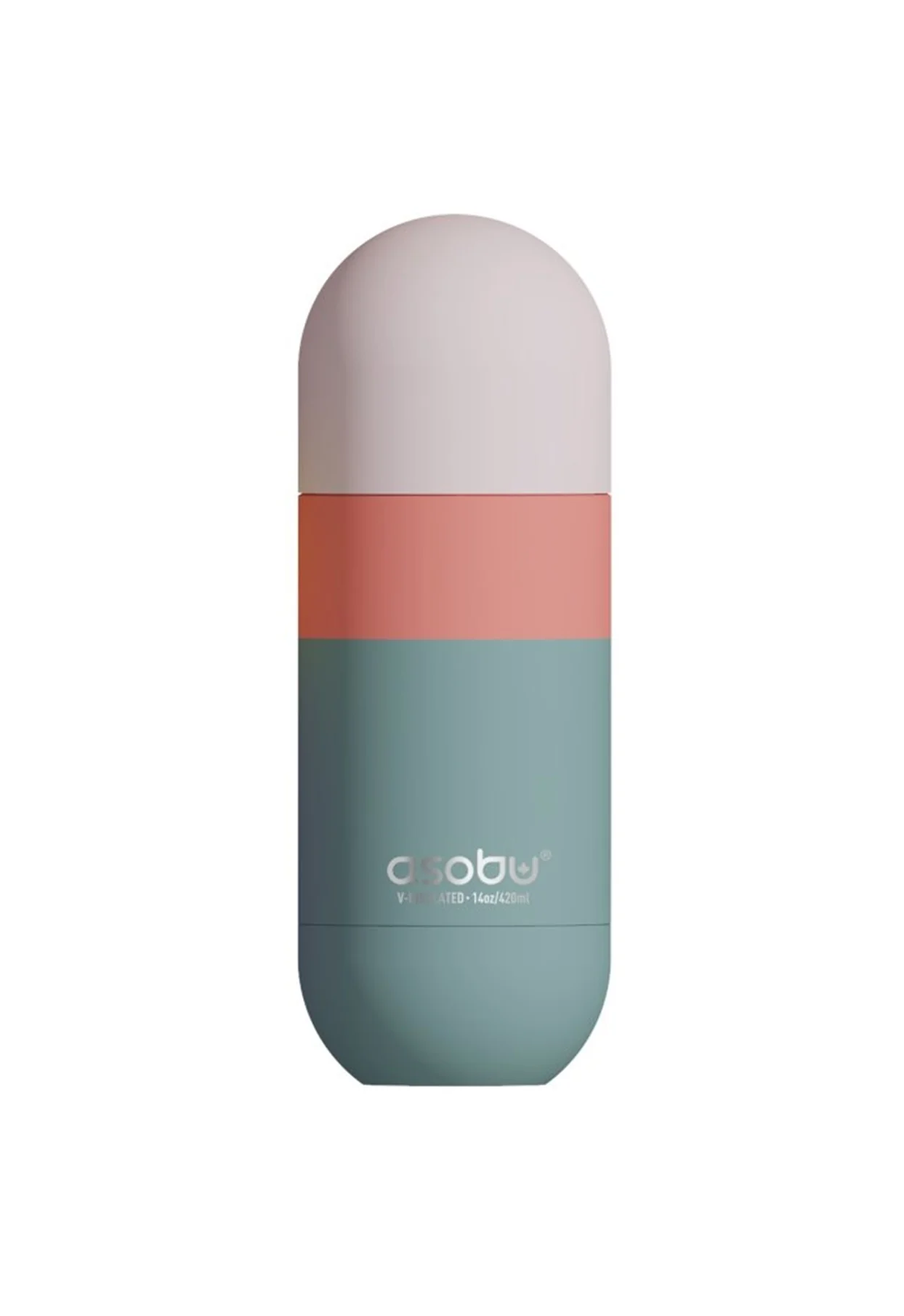 ASOBU ORB cestovní termoska PASTEL GREEN 420ml Cestovní termoska