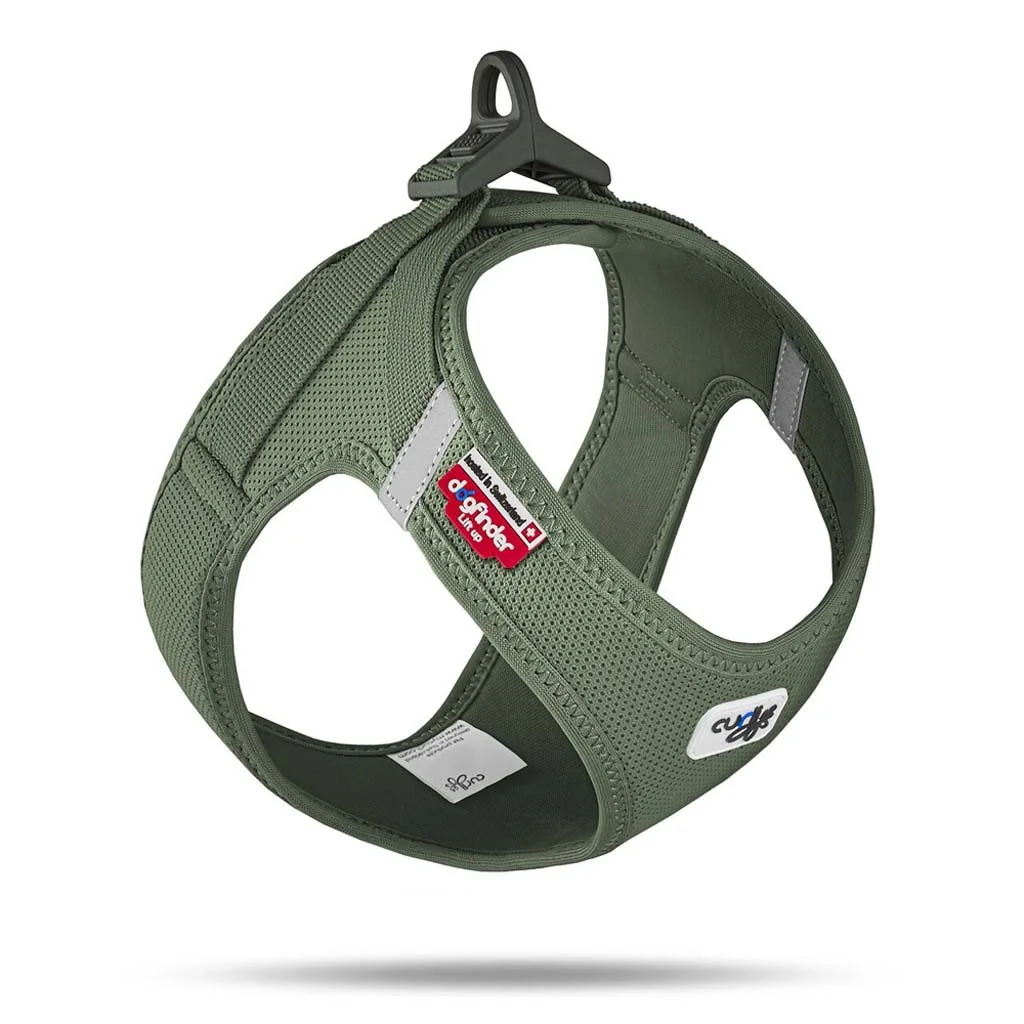 Curli Postroj pro psy se sponou Air-Mesh Moss XL, 12-18 kg 