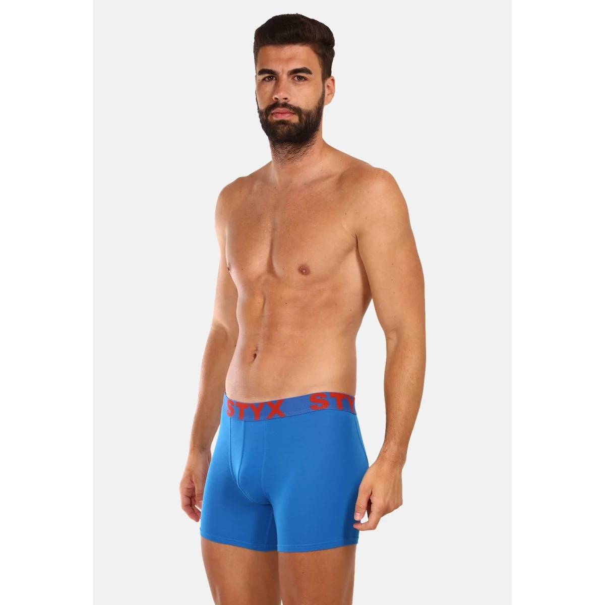 Styx 3PACK pánské boxerky long sportovní guma vícebarevné (3U96897) XL 