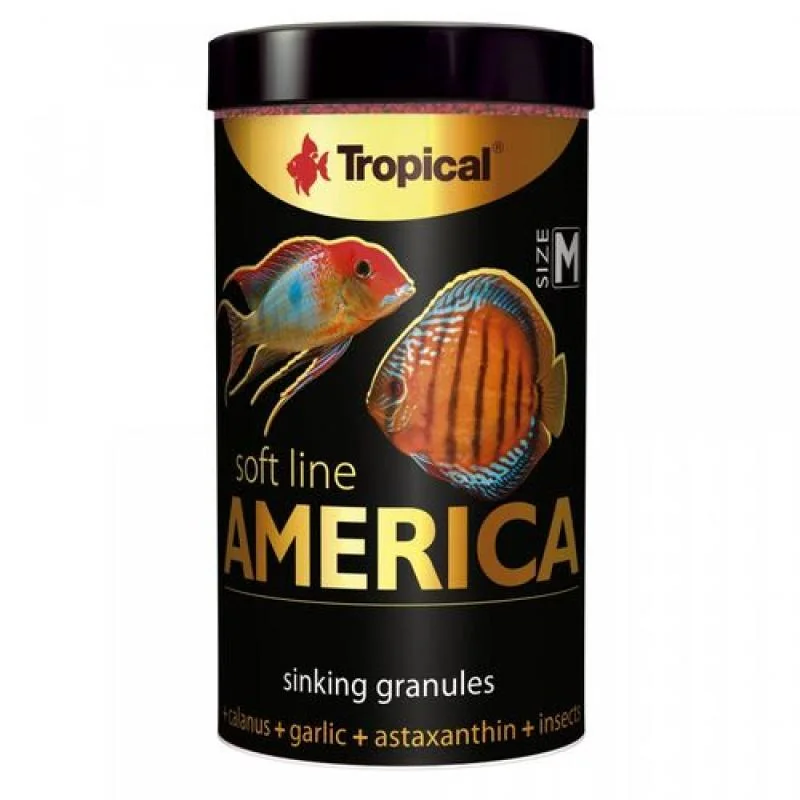 Tropical America M 100ml/60g  krmivo pro masožravé ryby ze severní a jižní Ameriky 