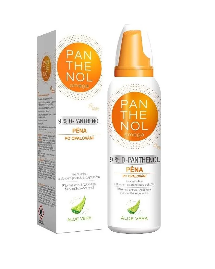 Panthenol Omega Chladivá pěna s aloe vera 9 % 150 ml