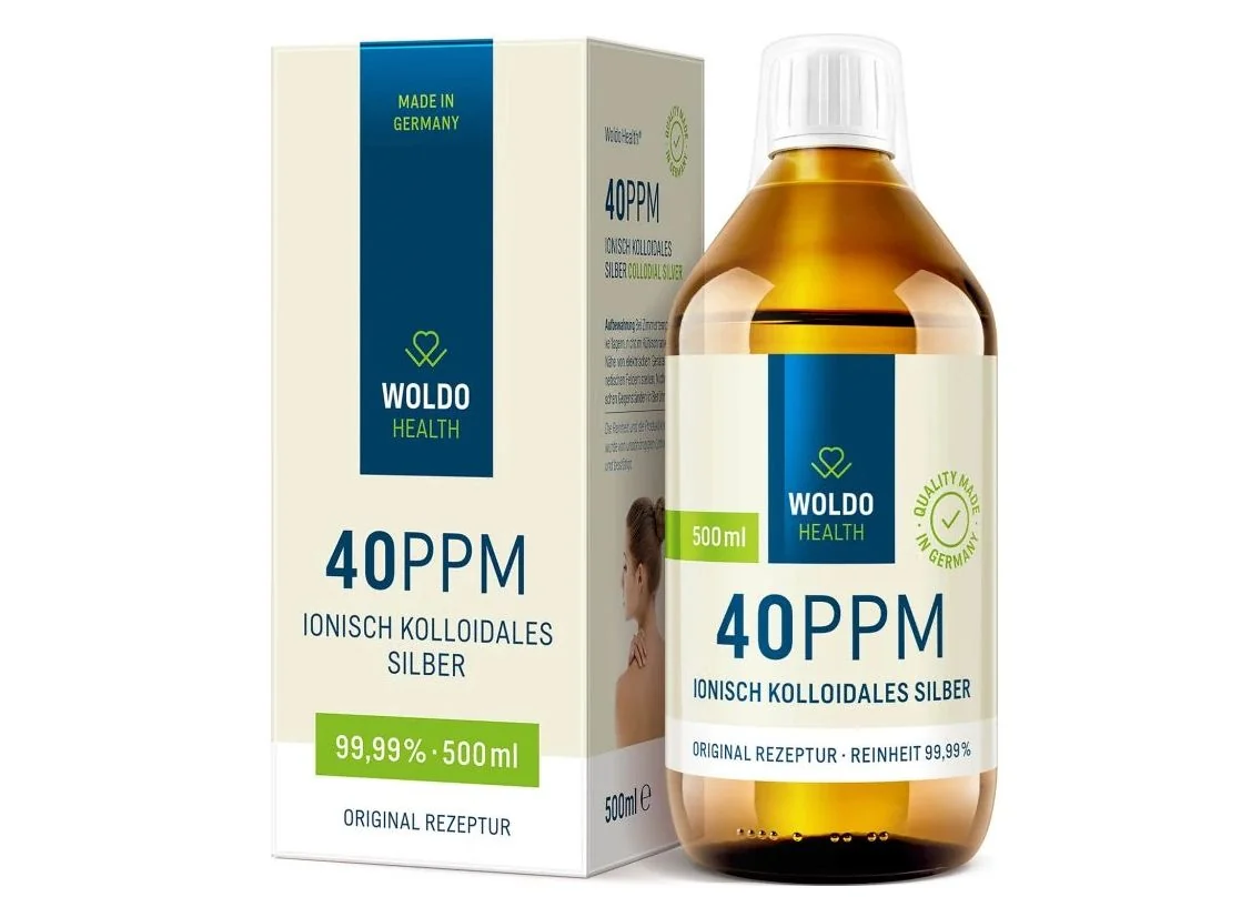 WoldoHealth Koloidní stříbro 40ppm 500 ml