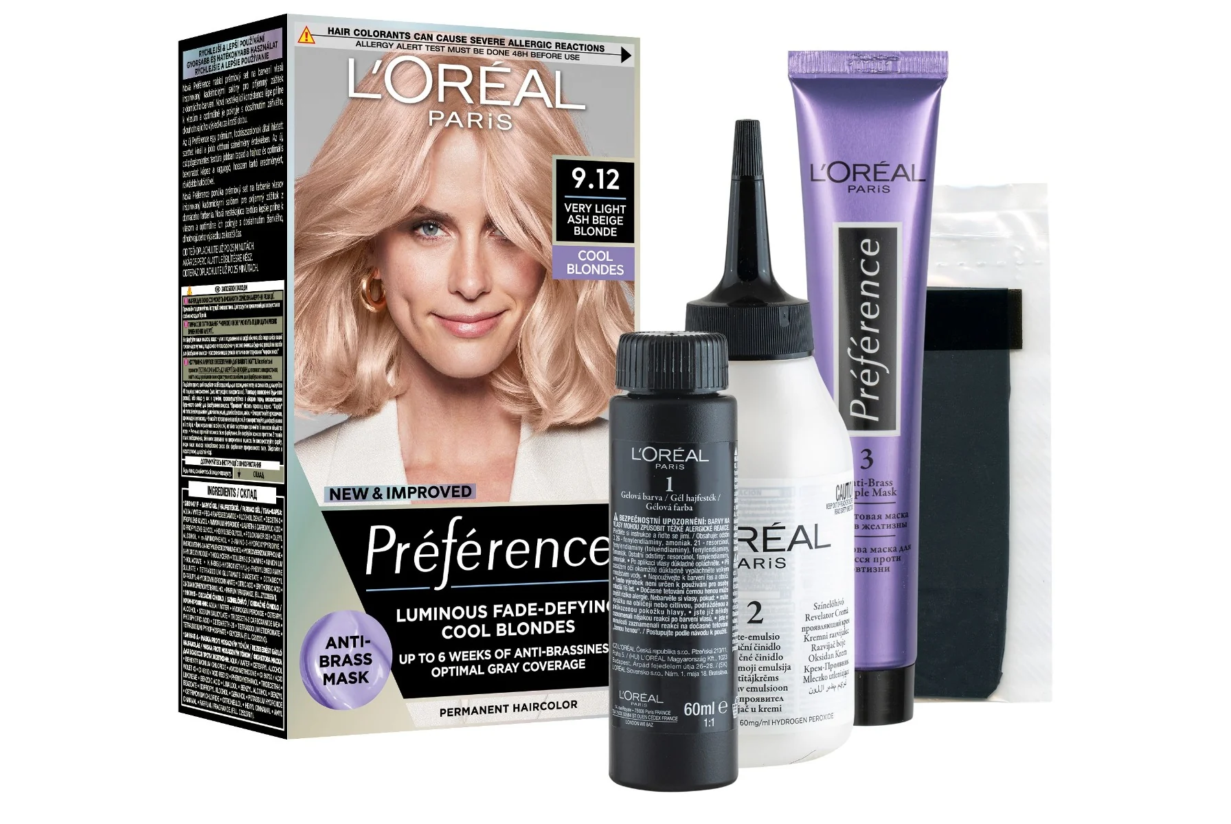 Loréal Paris Preference Cool Blondes 9.12 studená velmi světlá blond