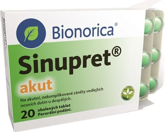 Sinupret akut 20 obalených tablet