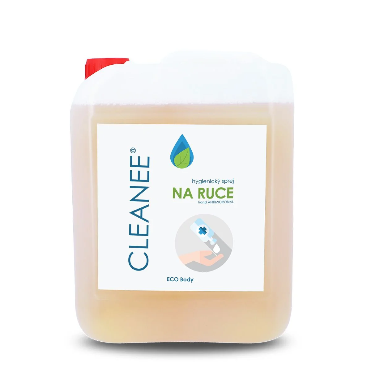 CLEANEE ECO Body Hygienický sprej na ruce náhradní náplň 5 l