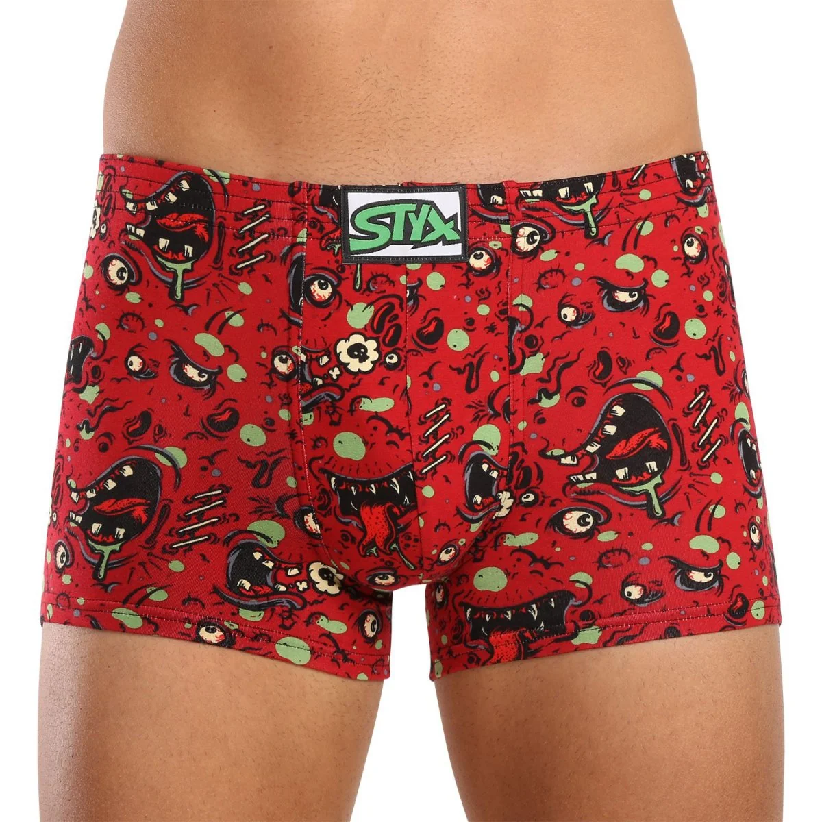 Styx Pánské boxerky art klasická guma zombie (Q1451) XXL