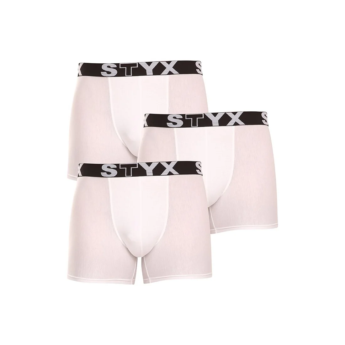 Styx 3PACK pánské boxerky long sportovní guma (U10616161) L