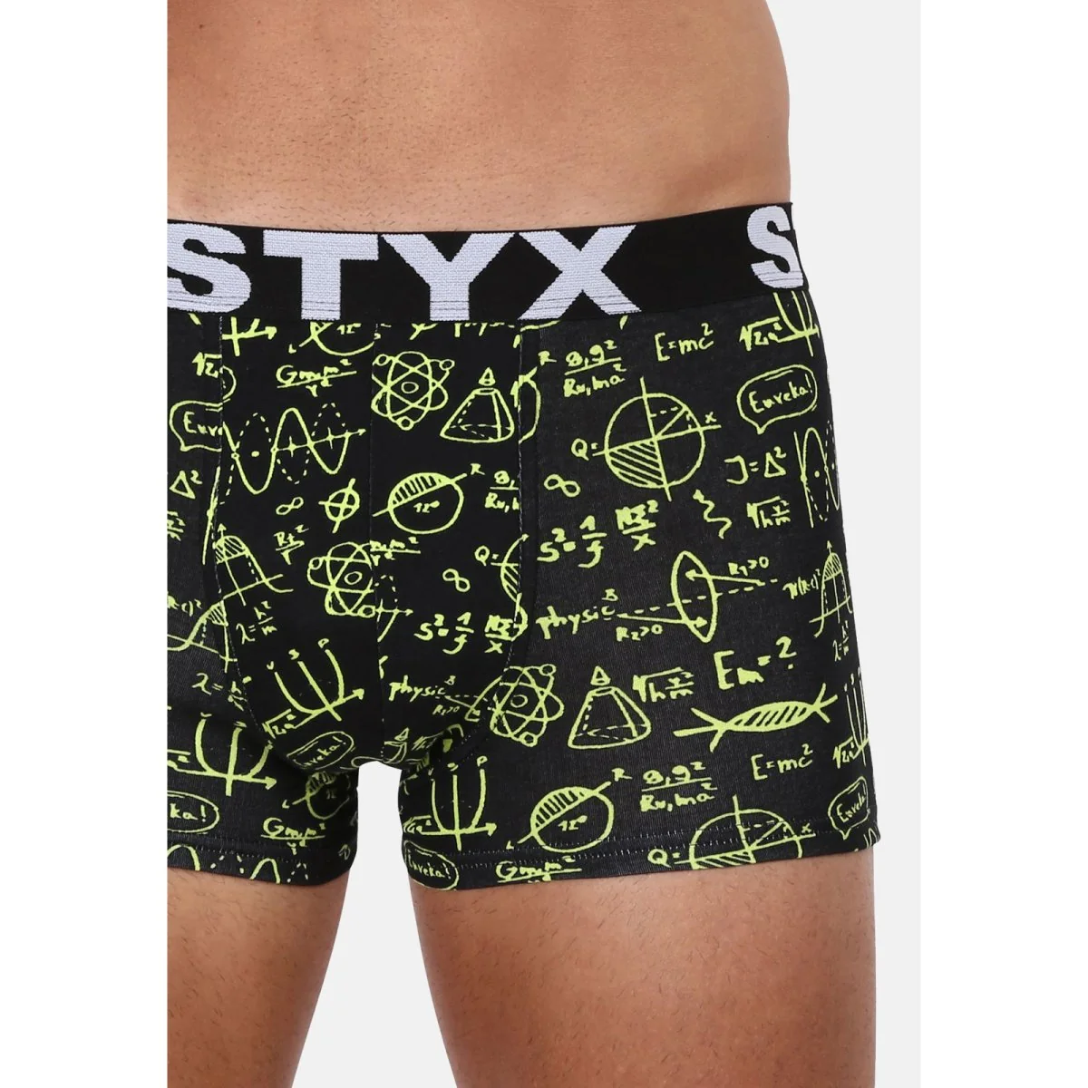 Styx Pánské boxerky art sportovní guma nadrozměr fyzika (R1652) 5XL 