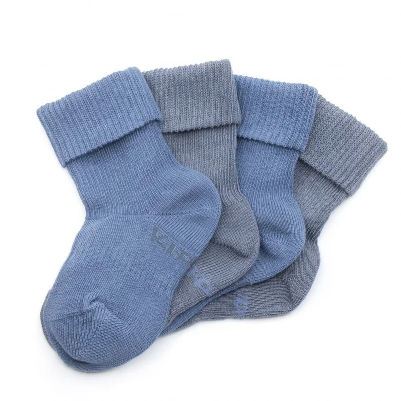 KipKep dětské ponožky Stay-on-Socks 12-18m 2páry Denim Blue 