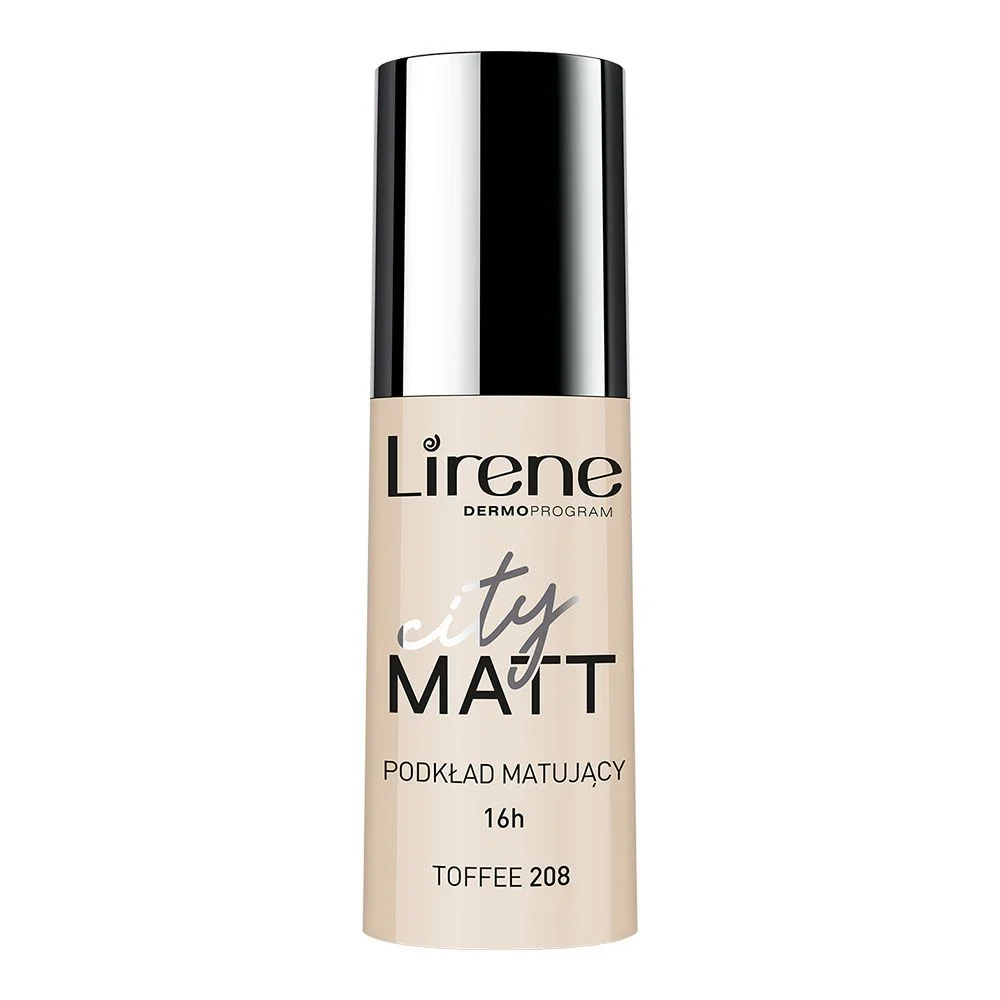 Lirene City Matt matující tekutý make-up 208 Toffee 30 ml