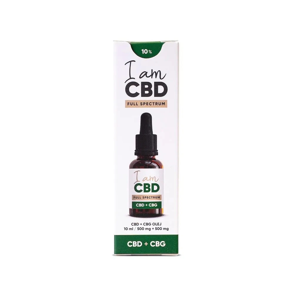 I am CBD Full Spectrum CBD 5% a CBG 5% olej 10 ml