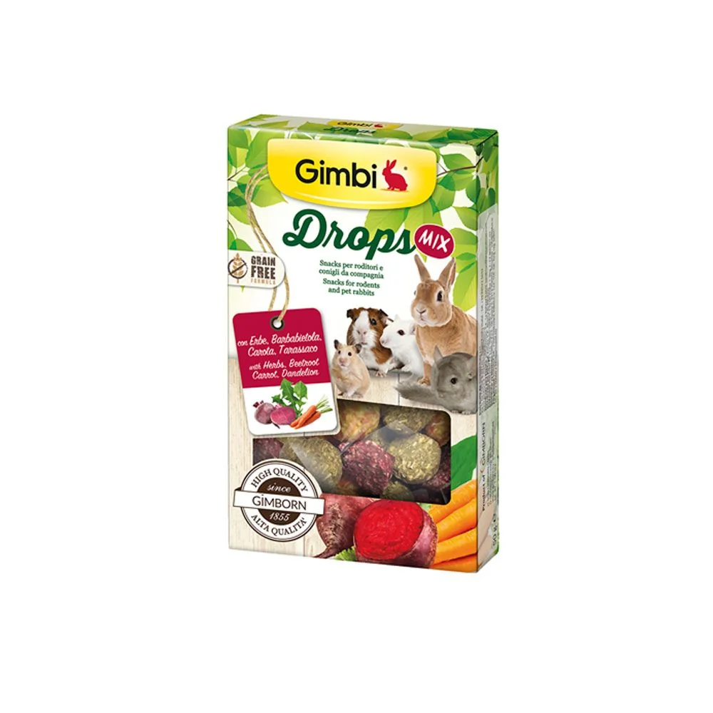 Gimbi Drops grain free pro hlodavce mix 50 g