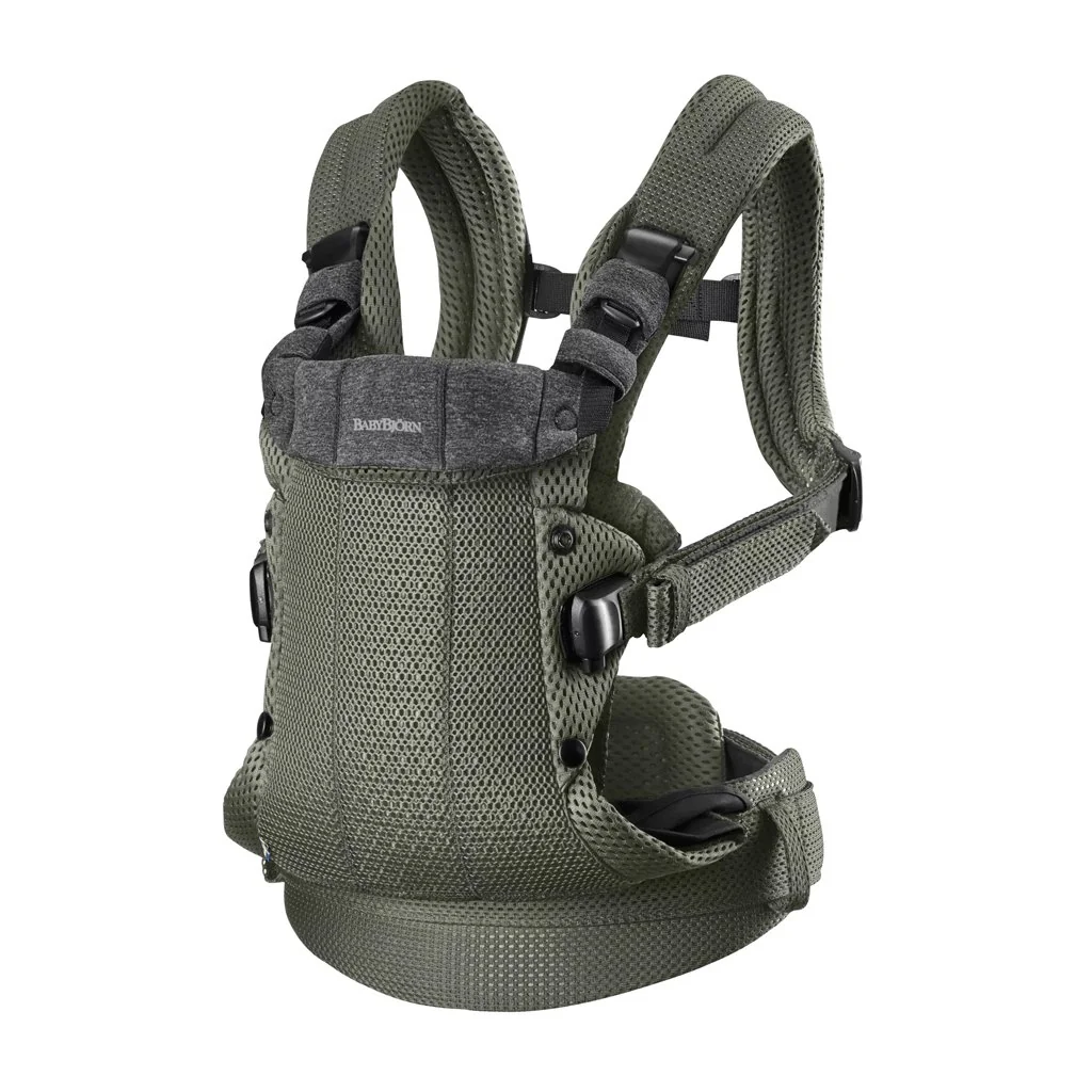 BabyBjörn Nosítko Harmony Dark Green 3D mesh, do 15 kg