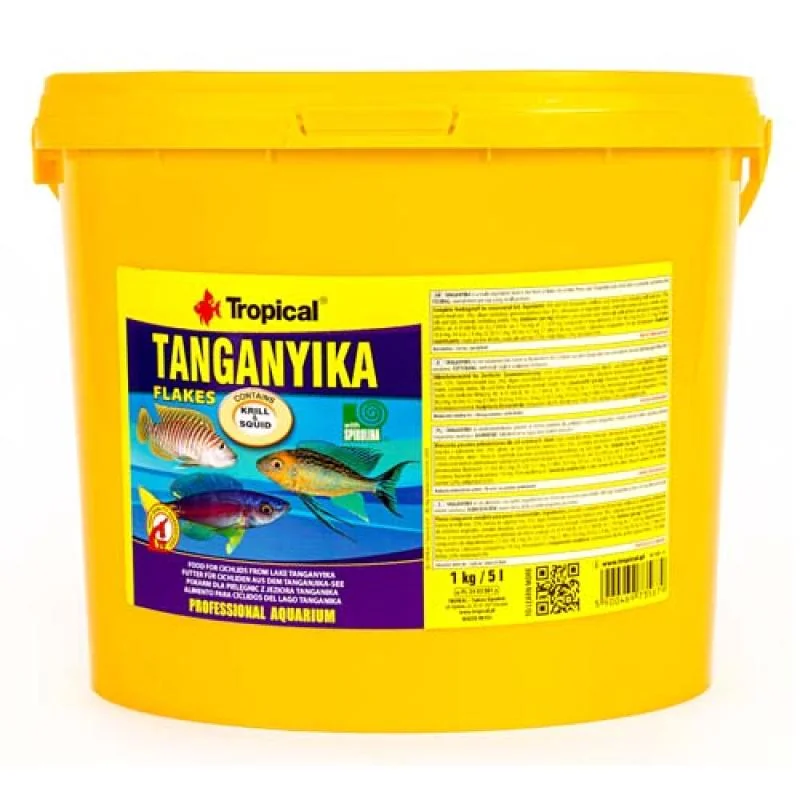 Tropical Tanganyika 5l/1kg krmivo pro všežravé a masožravé cichlidy z jezera Tangani 