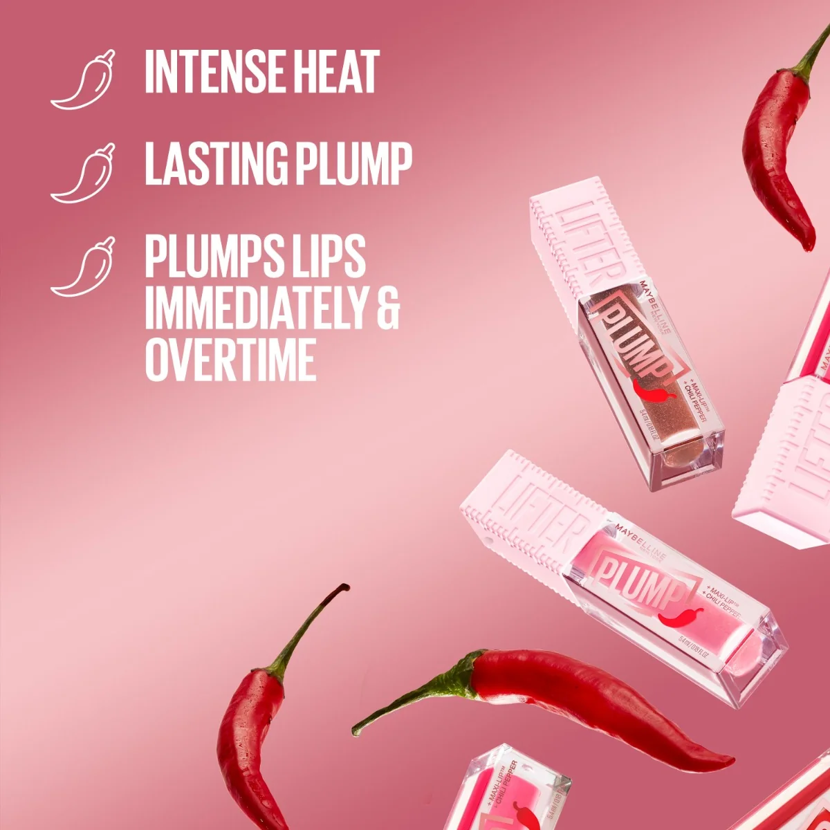 Maybelline Lip Lifter Plump Chili 004 Red Flag lesk na rty 5,4 ml