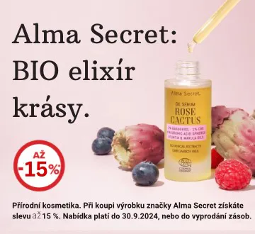 Alma Secret sleva až 15 % (září 2024)