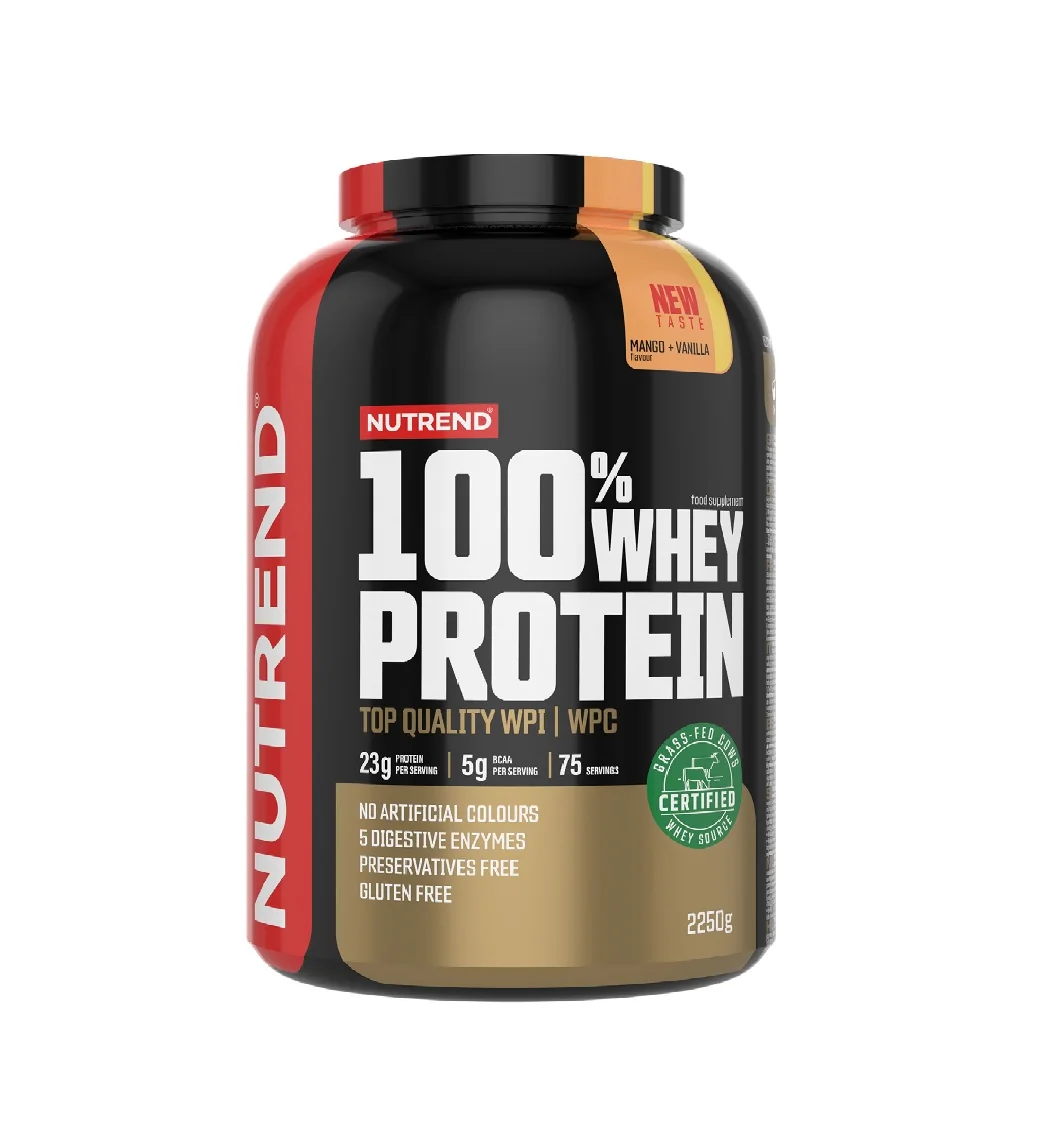 Nutrend 100% Whey Protein mango + vanilka 2250 g