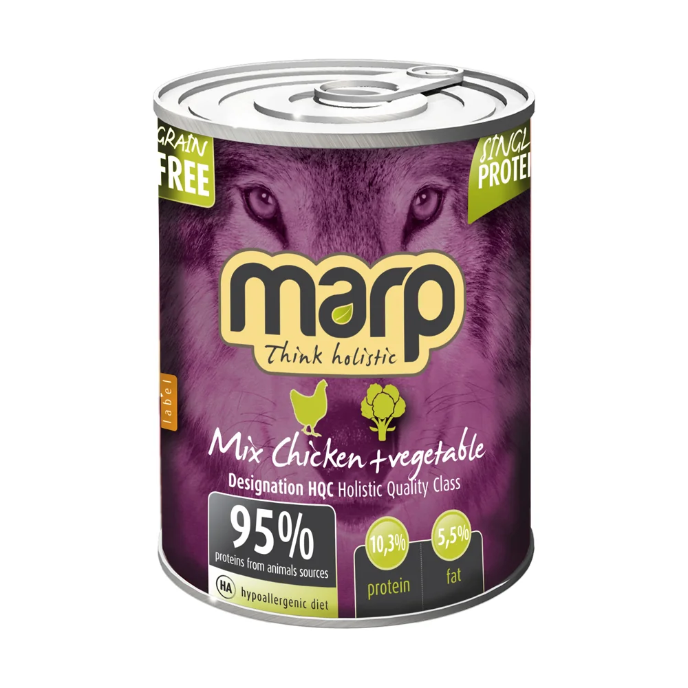 Marp Holistic Mix Konzerva kuře+zelenina krmivo pro psy 400 g