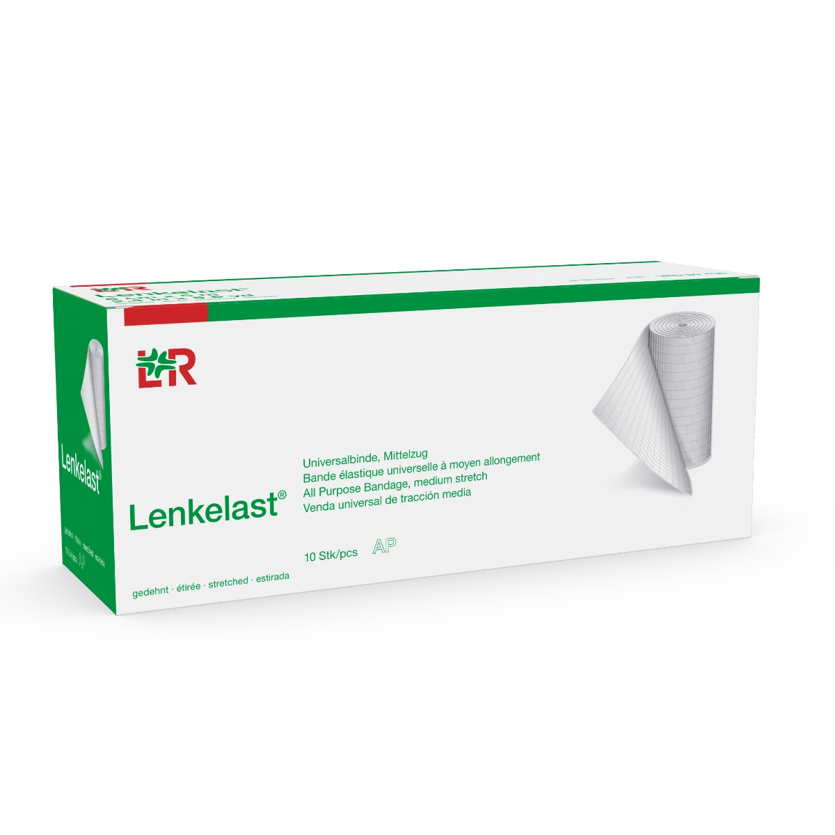 Lenkelast Elastické univerzální obinadlo 10 cm x 5 m střední tah 1 ks