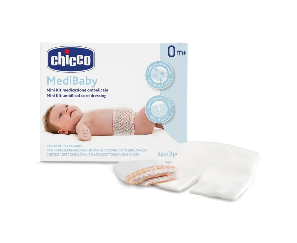 Chicco Medibaby Set na ošetření pupečníku 3 ks