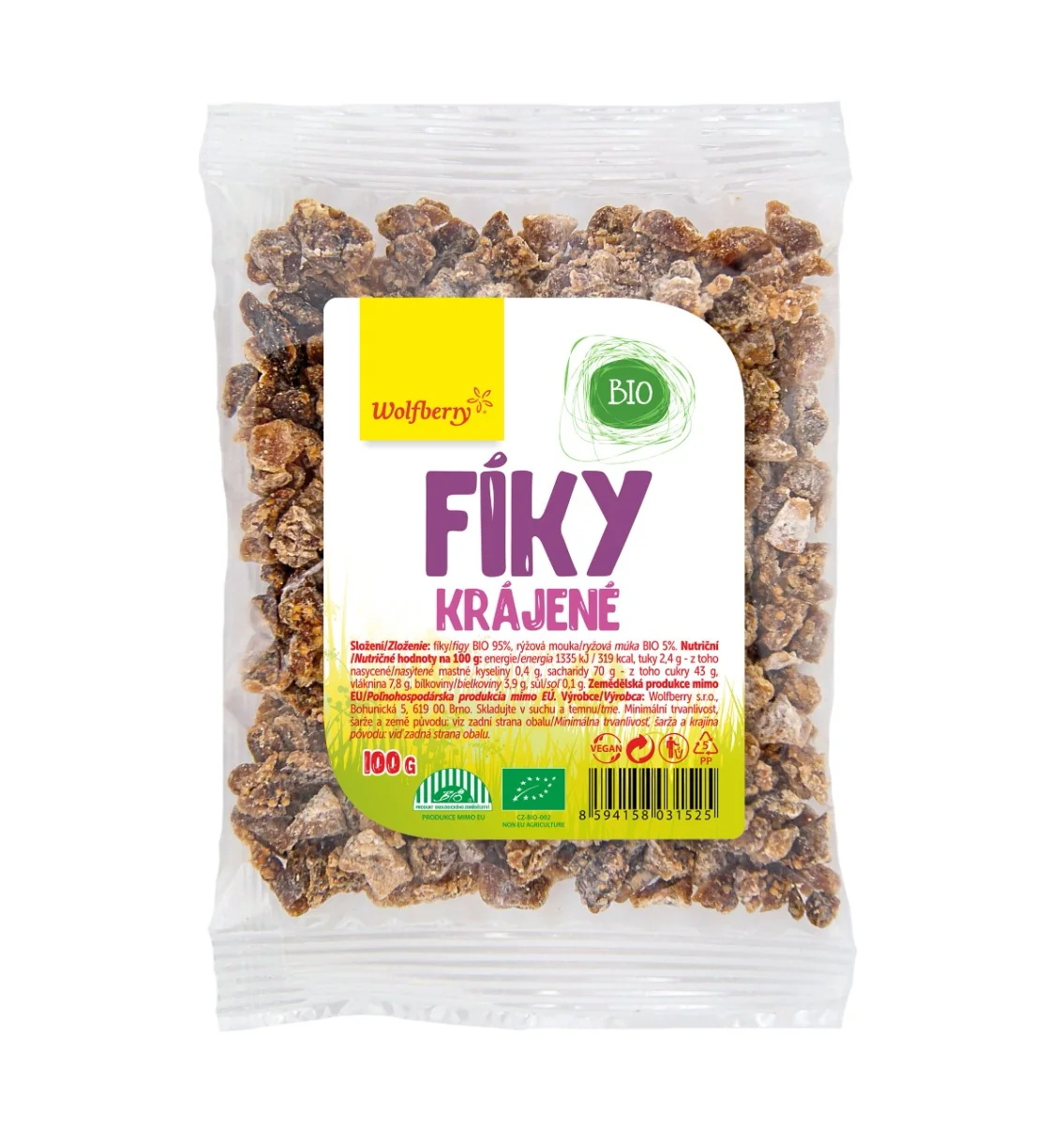 Wolfberry Fíky krájené BIO 100 g