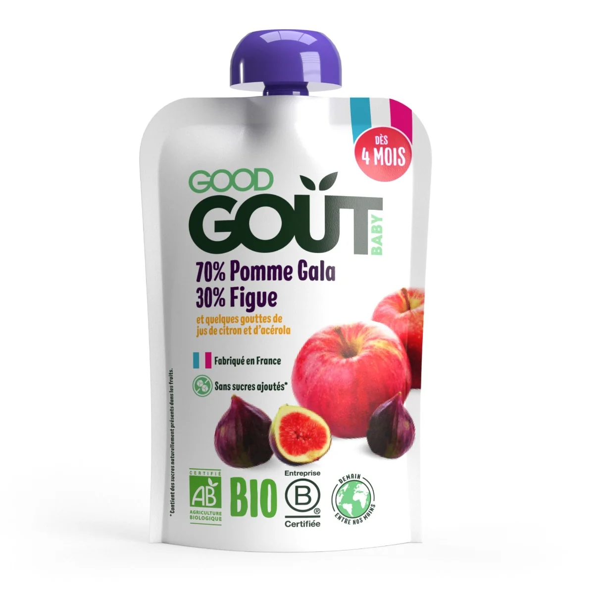 Good Gout BIO Jablko s fíky 4m+ kapsička 120 g