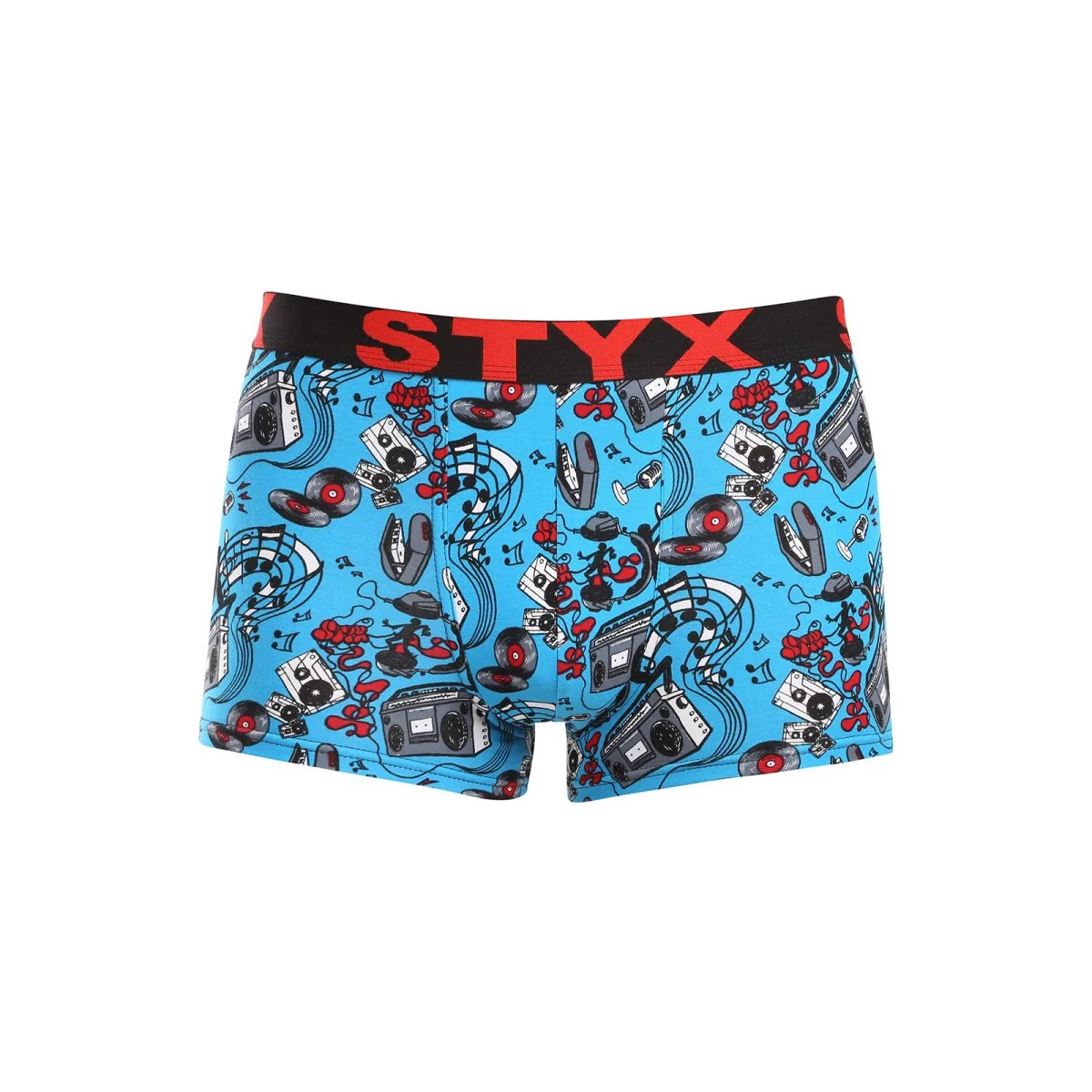 Styx Pánské boxerky art sportovní guma hudba (G1558) M 