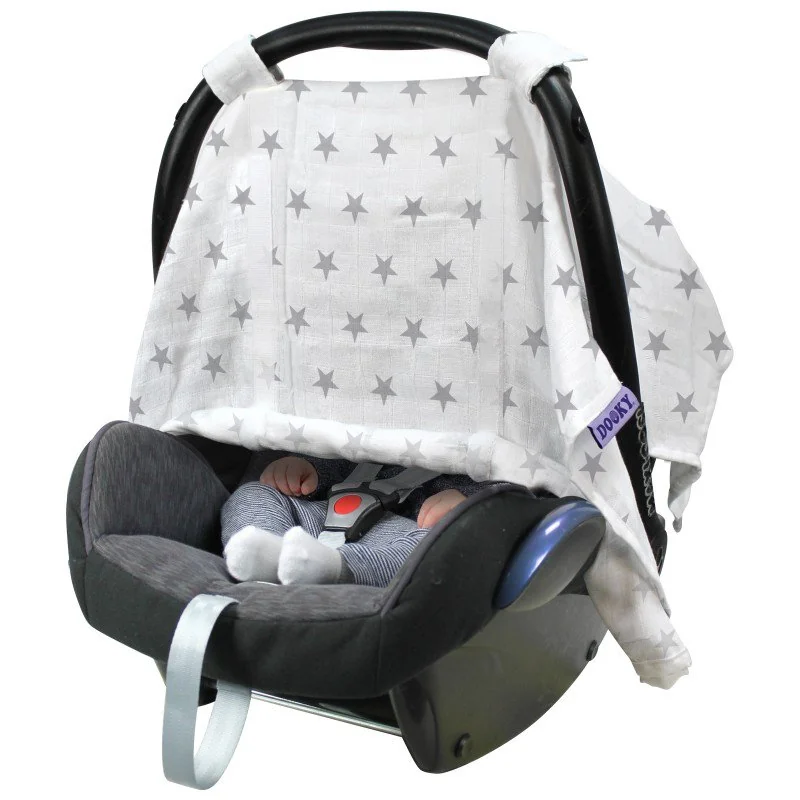 Dooky clona Car Seat Canopy Silver Stars 