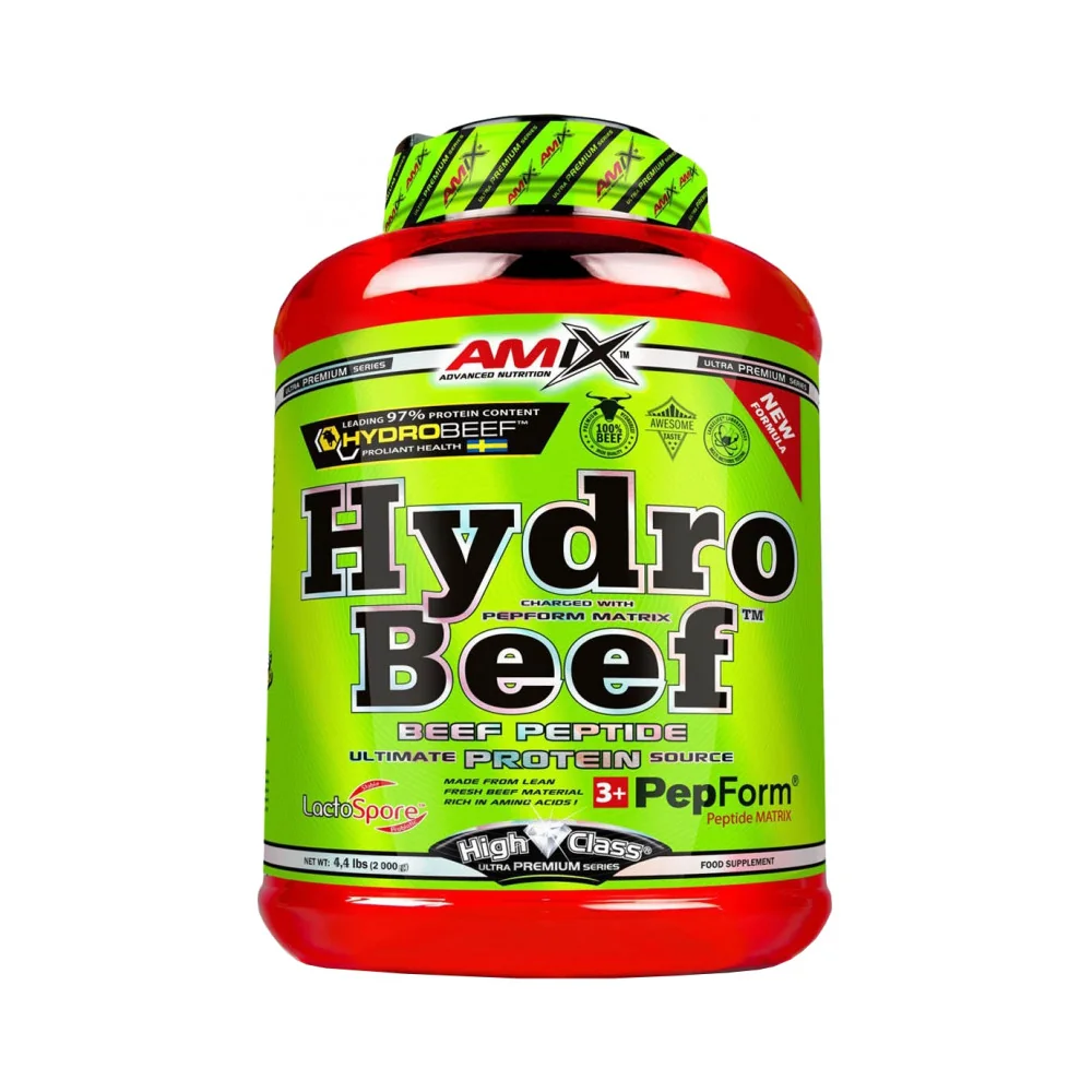 Amix Nutrition HydroBeef Peptide Protein 2kg - čokoláda, karamel