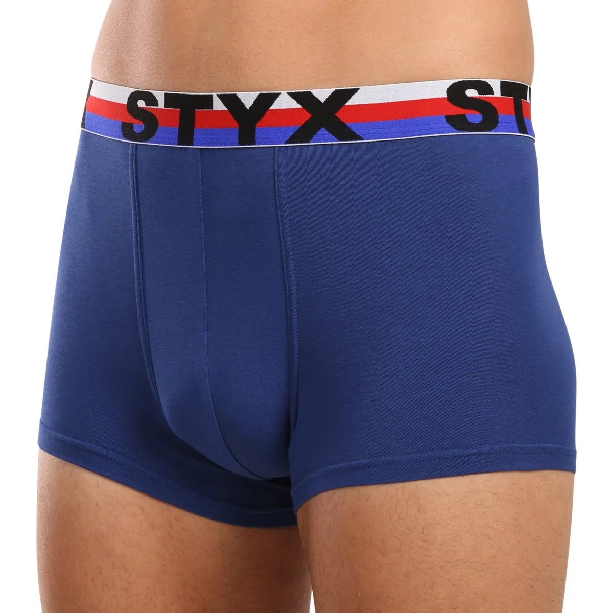 Styx 3PACK pánské boxerky sportovní guma tmavě modré trikolóra (3G1968) XL 