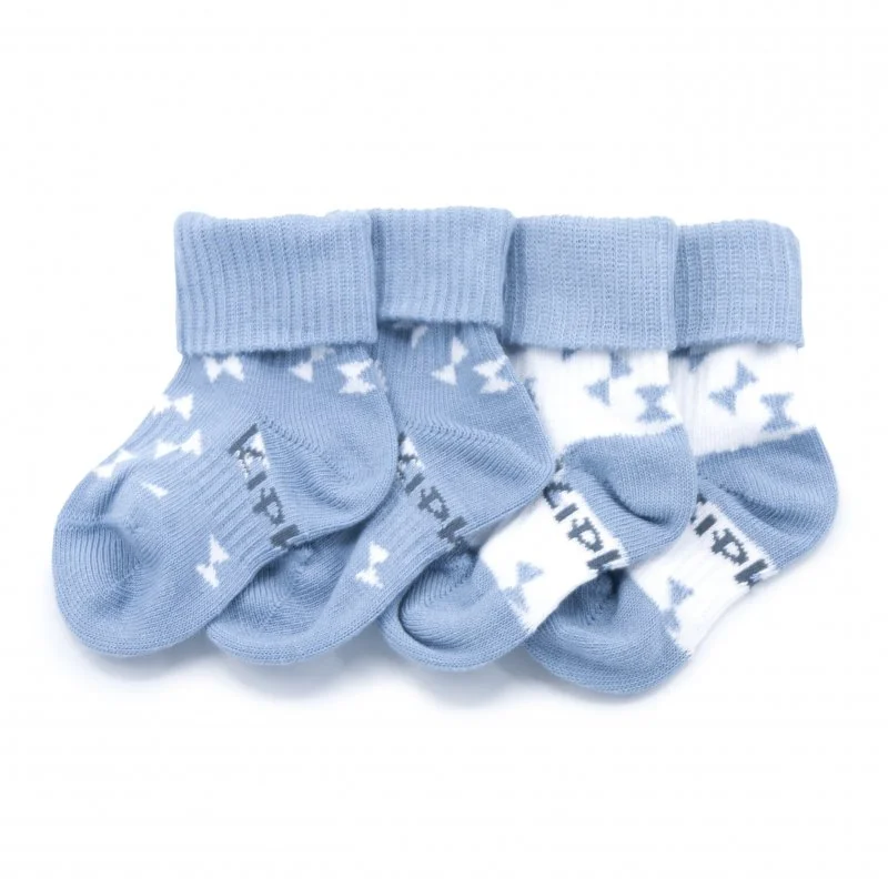 KipKep dětské ponožky Stay-on-Socks 6-12m 2páry Party Blue 