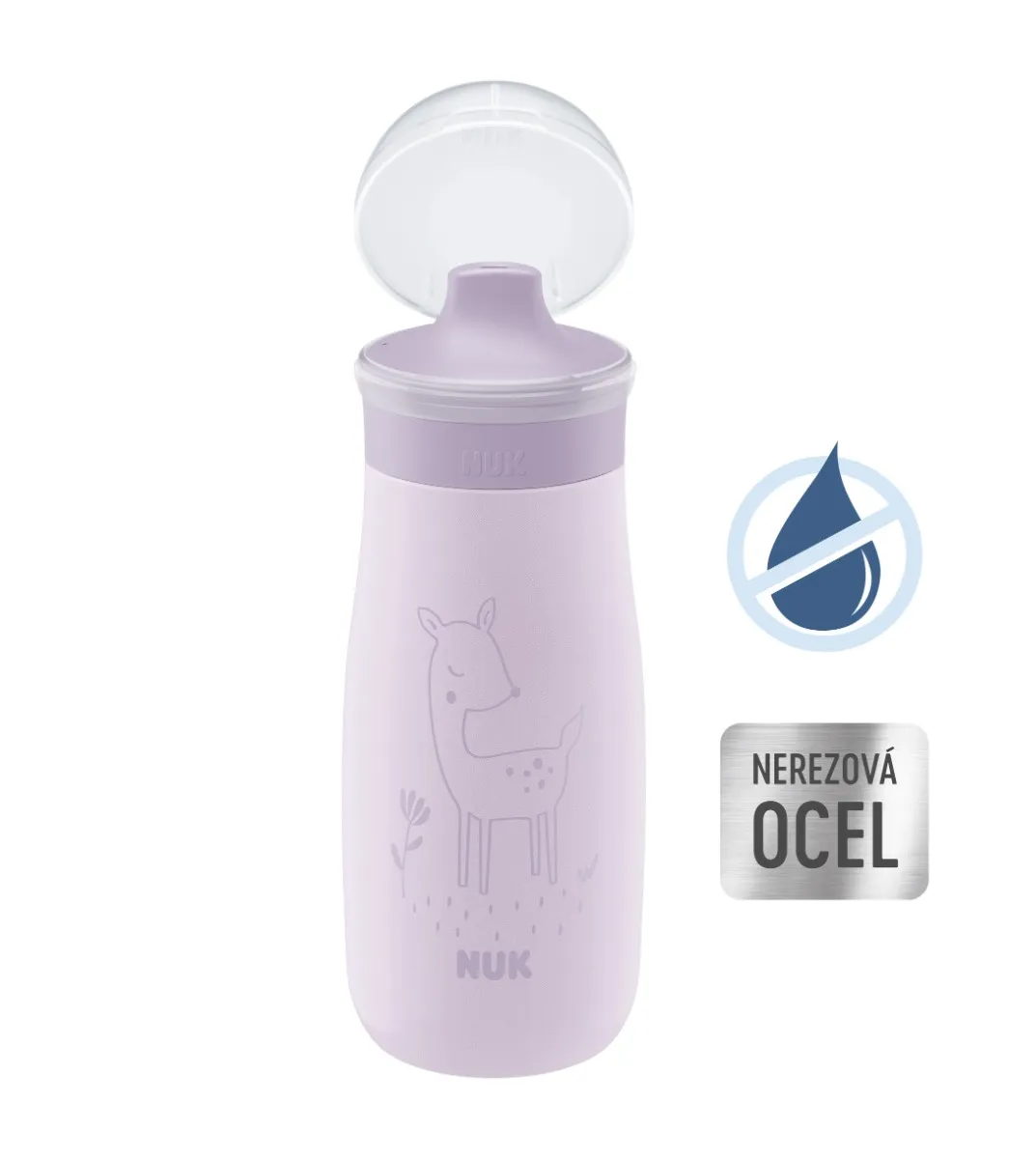 NUK Mini-Me Láhev Sip nerez 9m+ 300 ml 1 ks