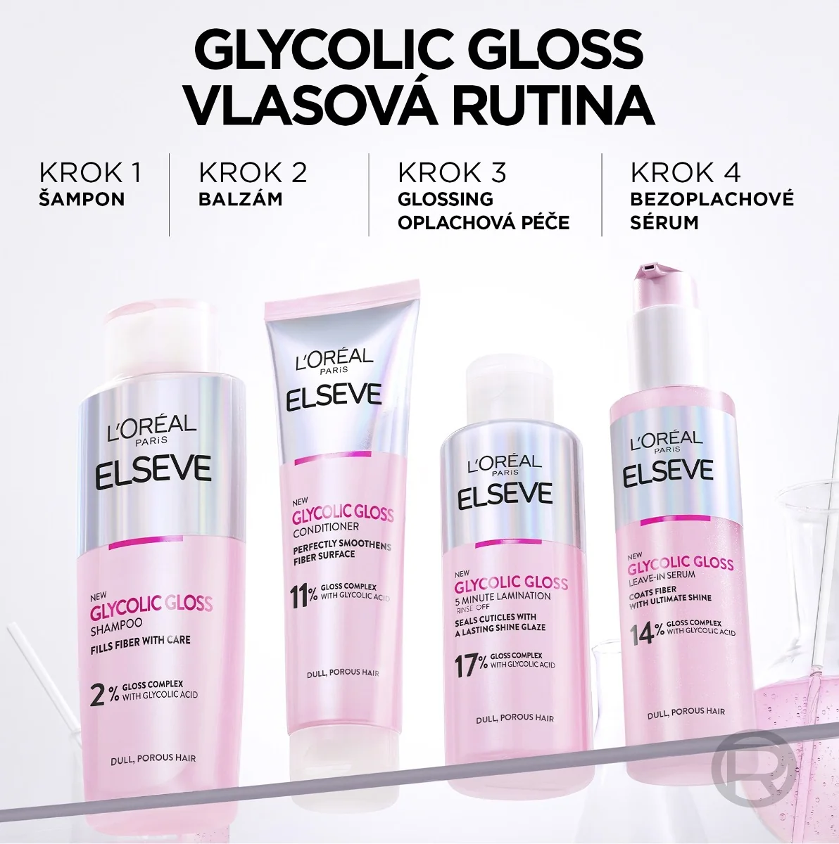 Loréal Paris Elseve Glycolic Gloss balzám 150 ml