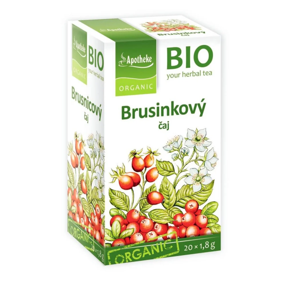 Apotheke BIO Brusinkový ovocný čaj nálevové sáčky 20x1,8 g