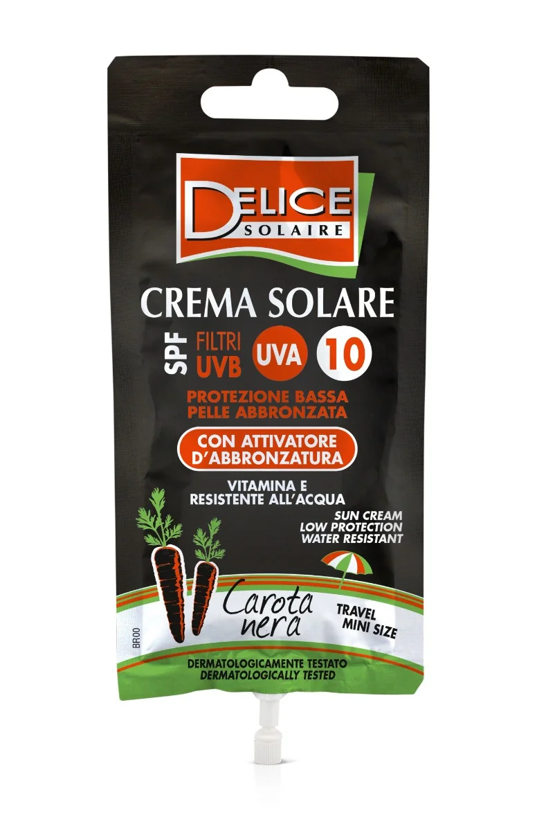 Delice Solaire Opalovací krém s černou mrkví SPF10 sáček 50 ml