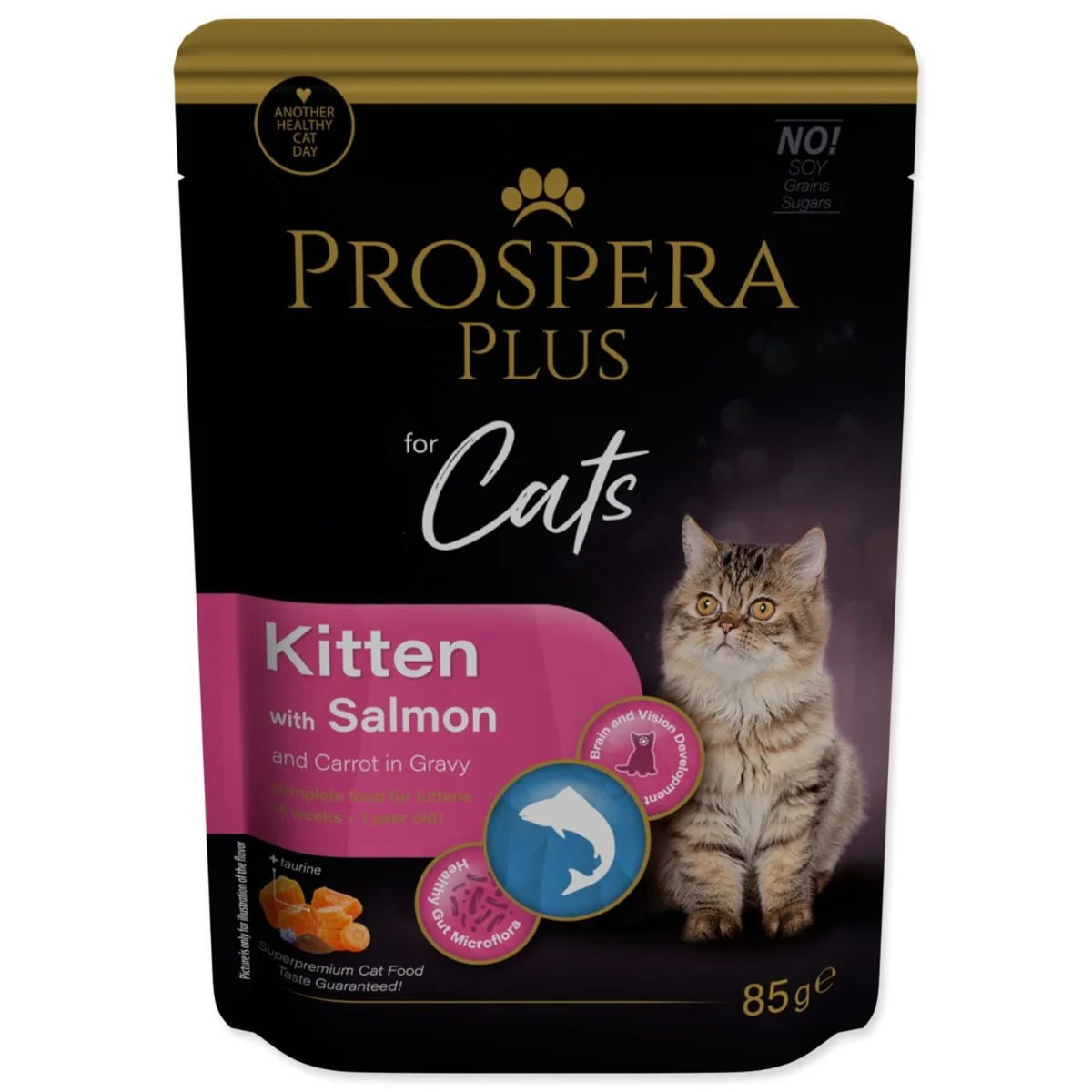 PROSPERA Plus Kitten Salmon Carrot kapsička 85 g