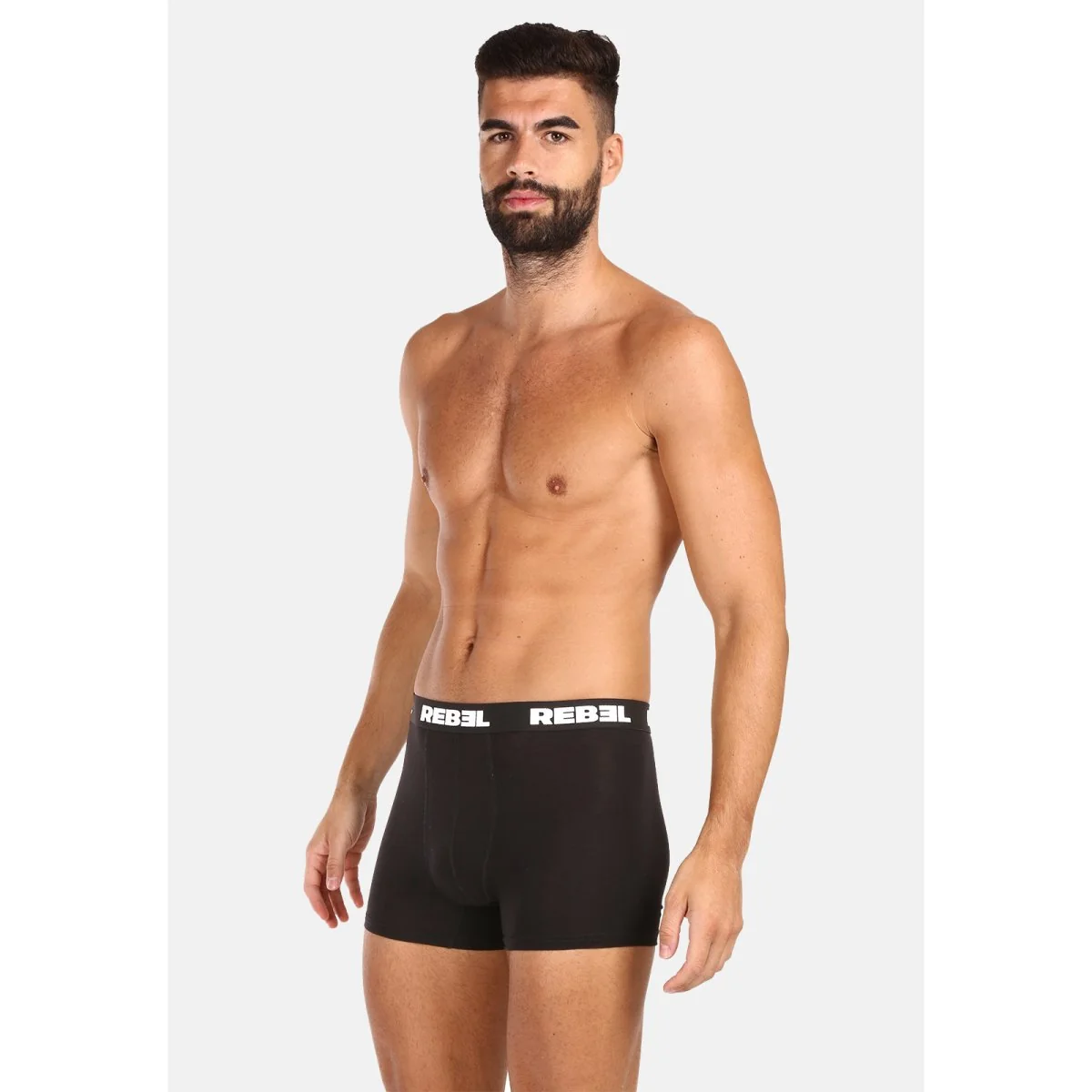 Nedeto 10PACK pánské boxerky Rebel černé (10NBR001) 4XL 