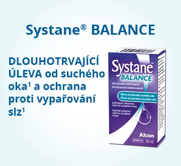 Systane BALANCE, dlouhotrvající úleva od suchého ok a a ochrana proti vypařování slz