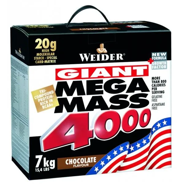 WEIDER Giant Mega Mass 4000  strawberry 7000 g