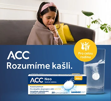 ACC – rozumíme kašli, ACC NEO 100 mg 20 šumivých tablet