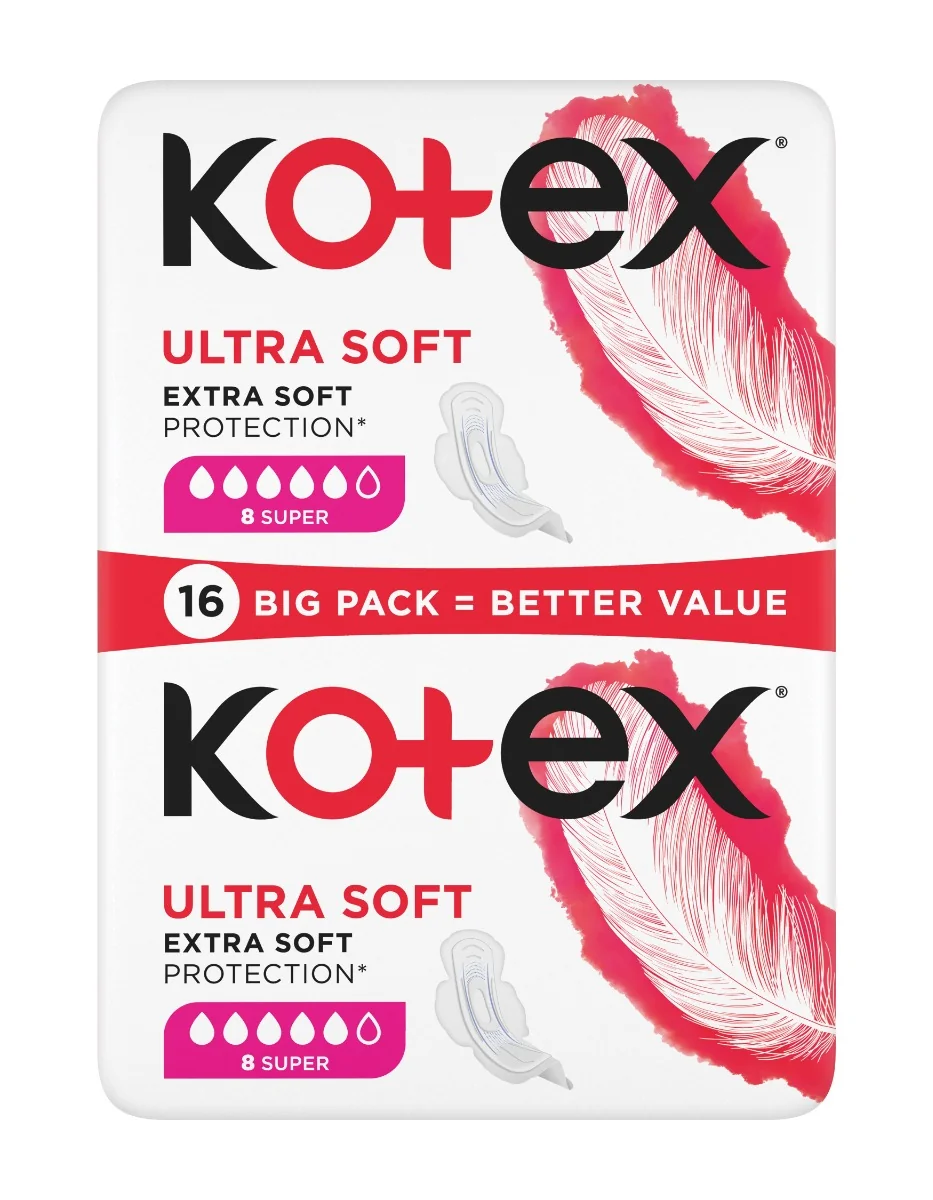 Kotex Ultra Soft Super vložky 16 ks