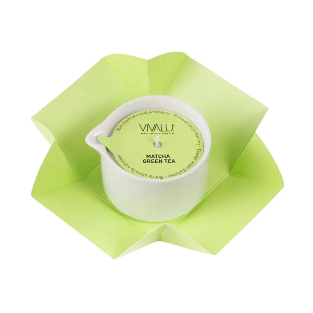 Vivalu Masážní svíčka matcha zelený čaj 100 ml