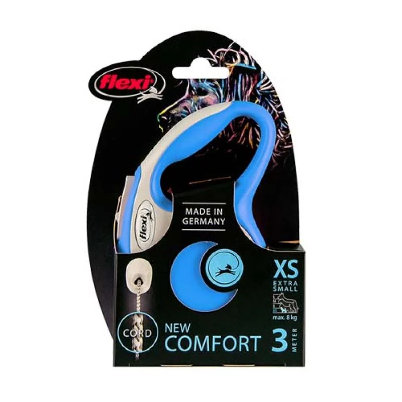 Flexi New Comfort XS lanko 3m modrá do 8kg 