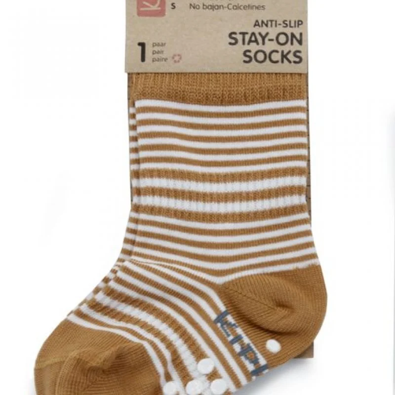 KipKep dětské ponožky Stay-on-Socks ANTISLIP 12-18m 1pár Camel 