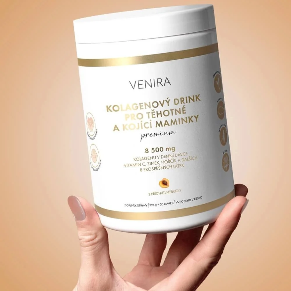 Venira Premium kolagenový drink pro těhotné a kojící maminky meruňka 324 g