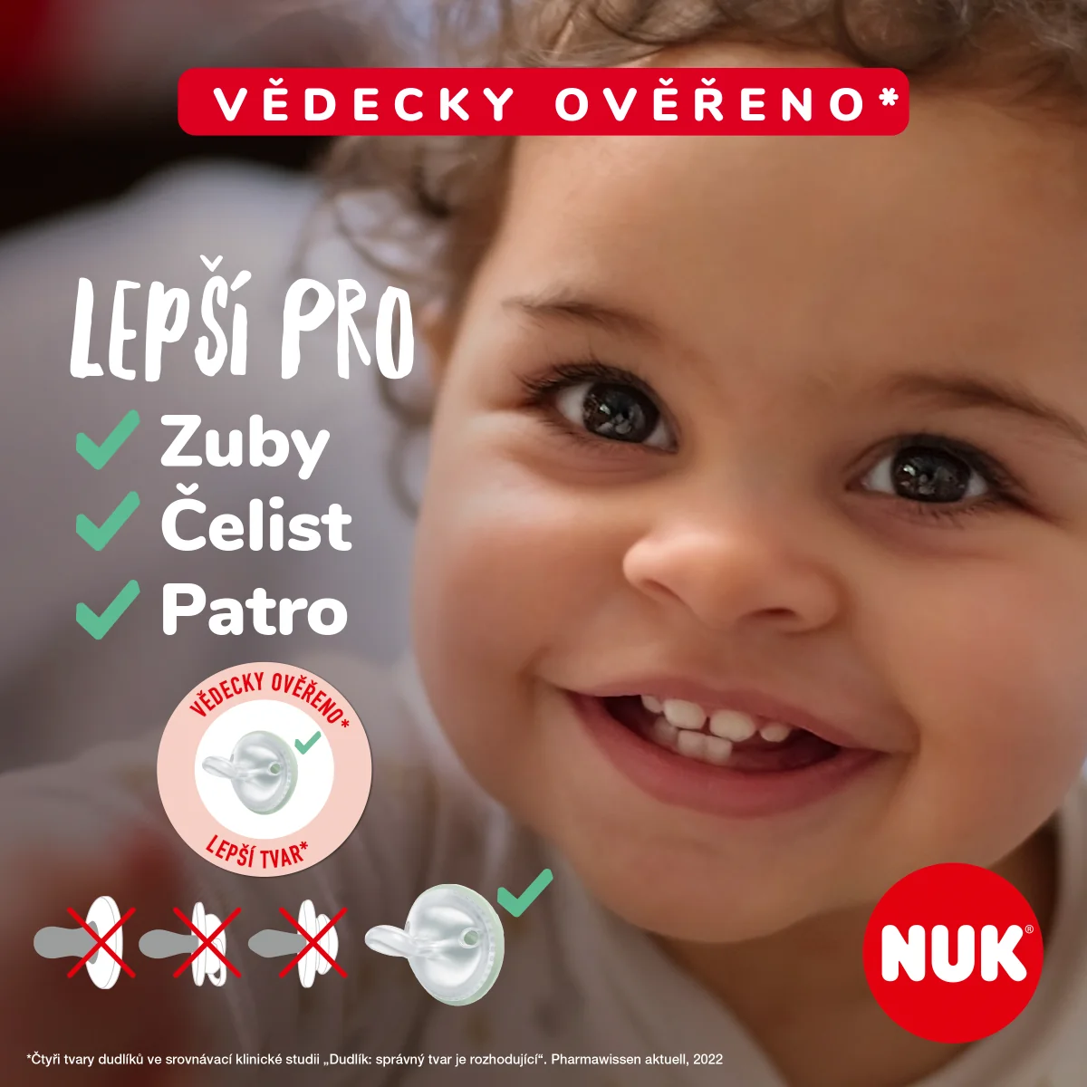 NUK Dudlík Mommy Feel 0-9m box 2 ks