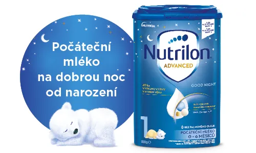 Počáteční mléko Nutrilon Advanced 1 Good Night na dobrou noc