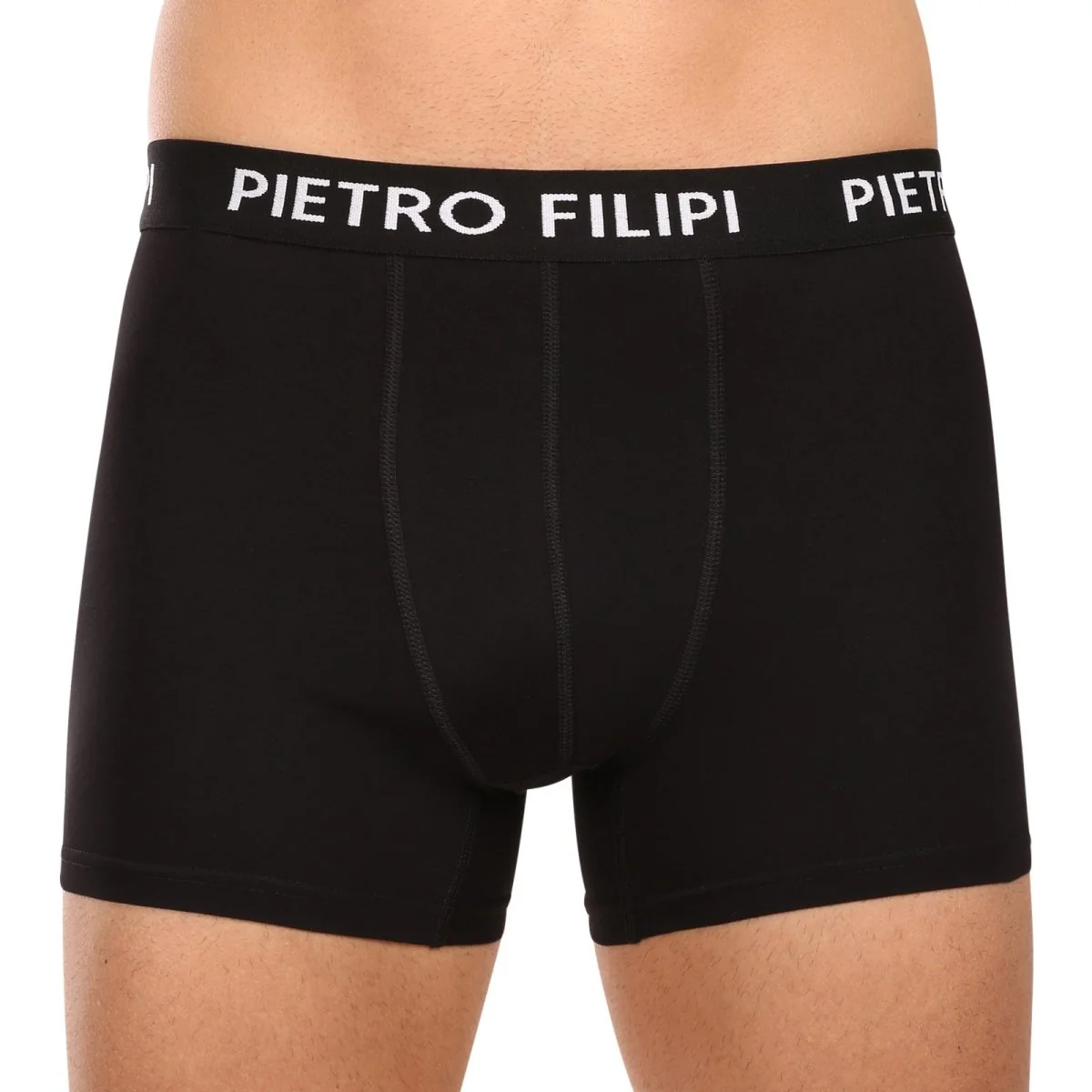 Pietro Filipi 5PACK pánské boxerky černé (5BCL002) M 