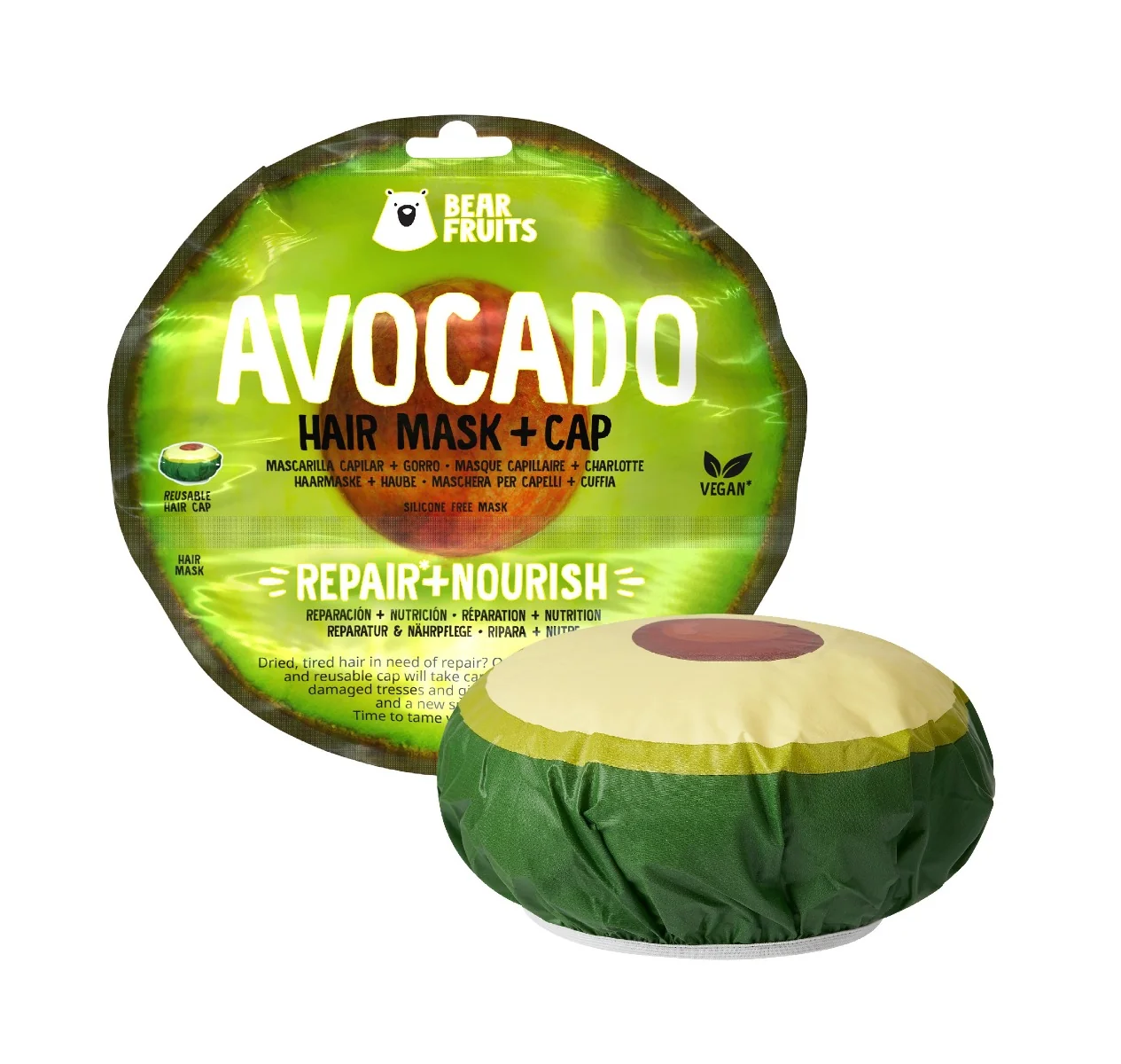 Bear Fruits Avocado vyživující a regenerační maska na vlasy 20 ml