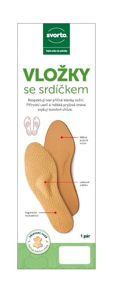 Svorto 003 Vložky se srdíčkem vel. 42 1 pár